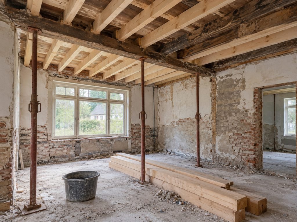 Nieuwe balklaag in een oudere woning